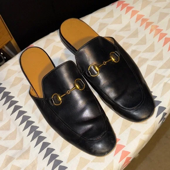 Gucci Princetown Leather Mules - FLASH SALE! - Picture 1 of 10
